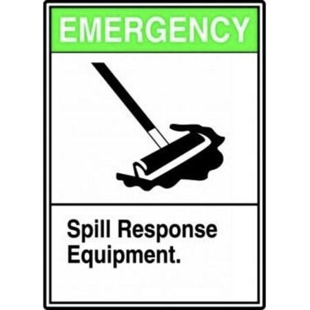 Accuform Safety Sign EMERGENCY  SPILL MRSK900XT MRSK900XT